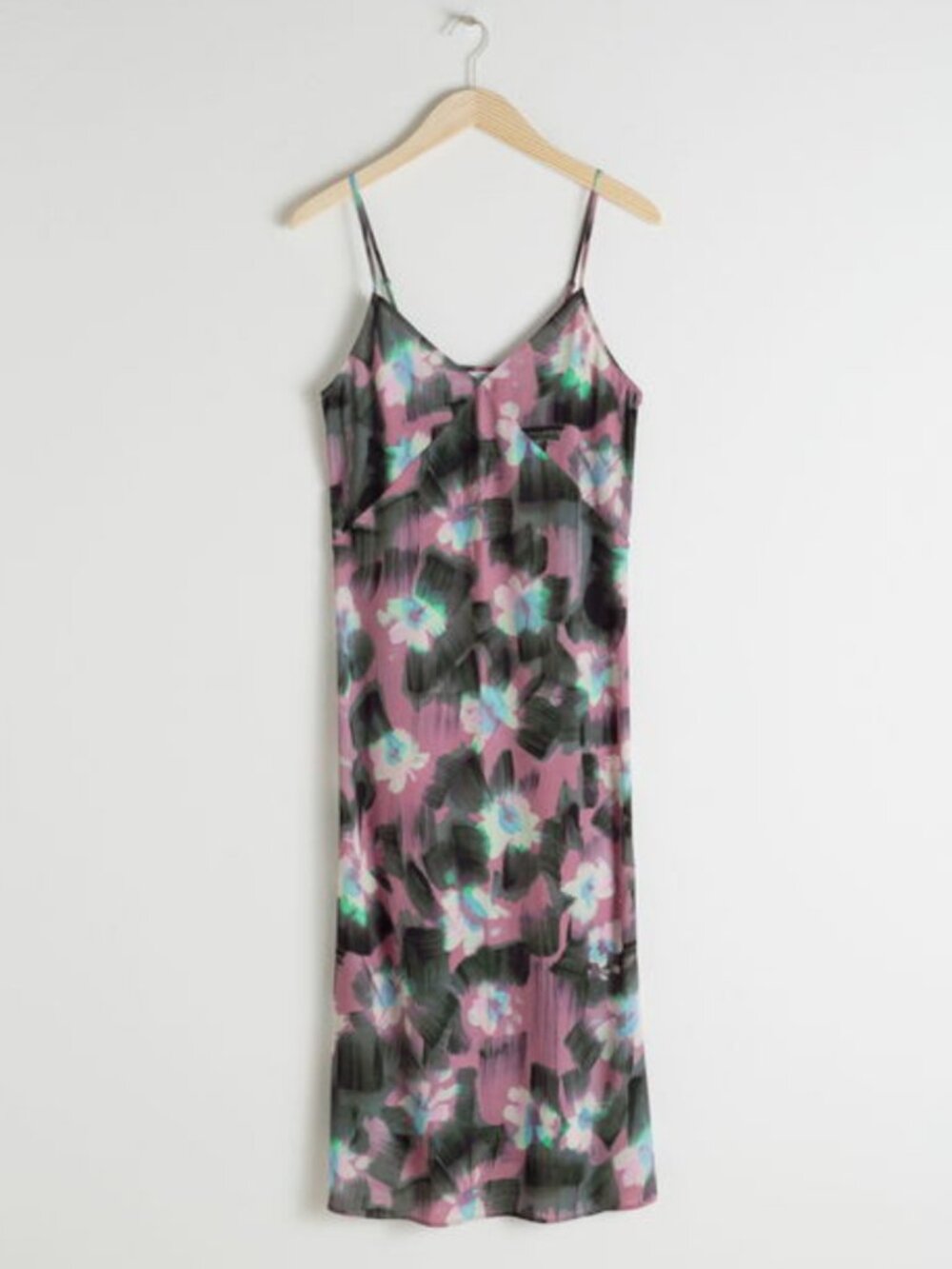 & Other Stories Spaghetti Strap Midi Slip Dress